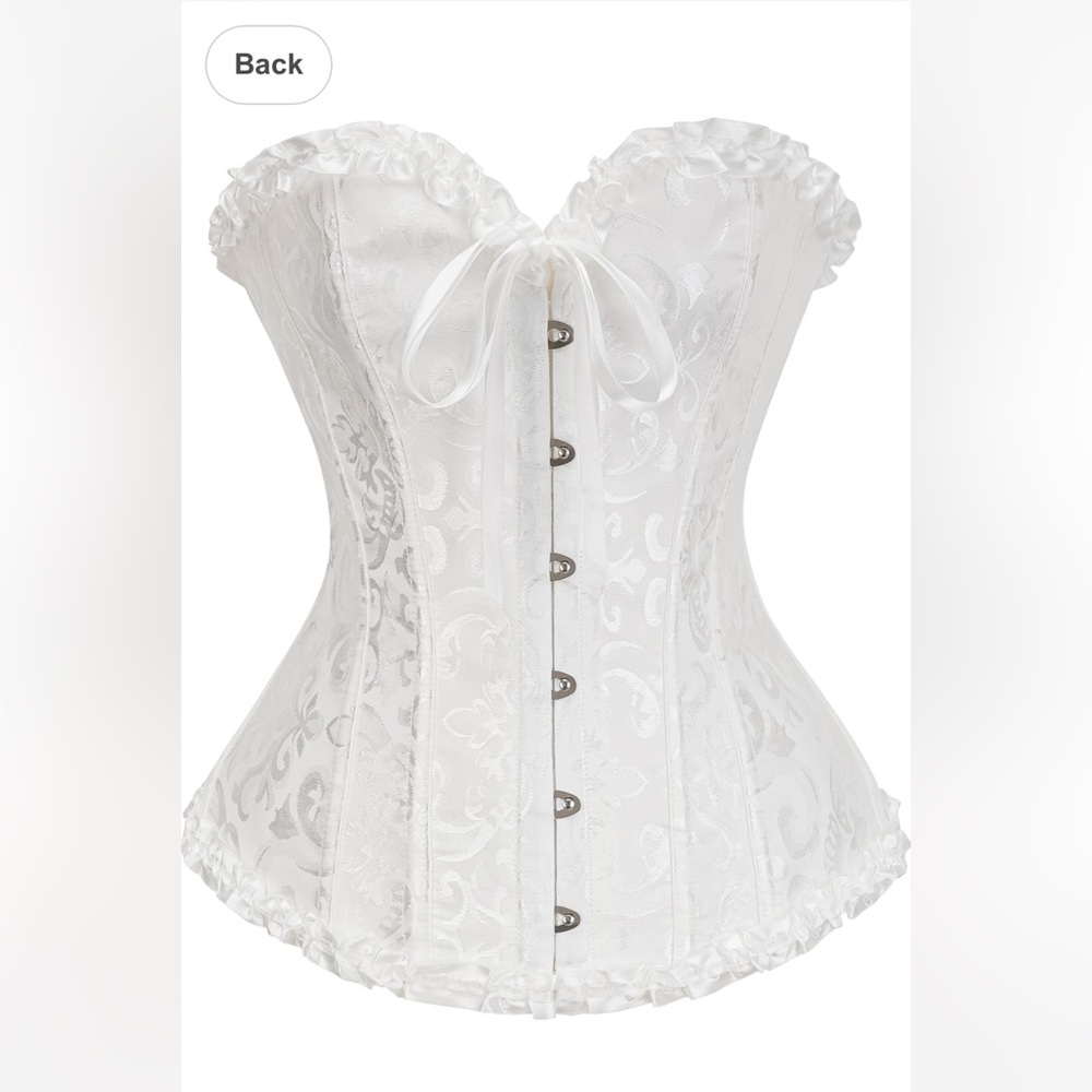 Amazon White Lace Bustier